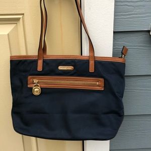 Michael Kors Navy Kempton Small Tote Bag